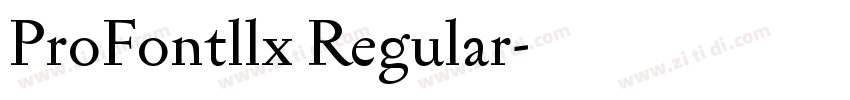 ProFontllx Regular字体转换